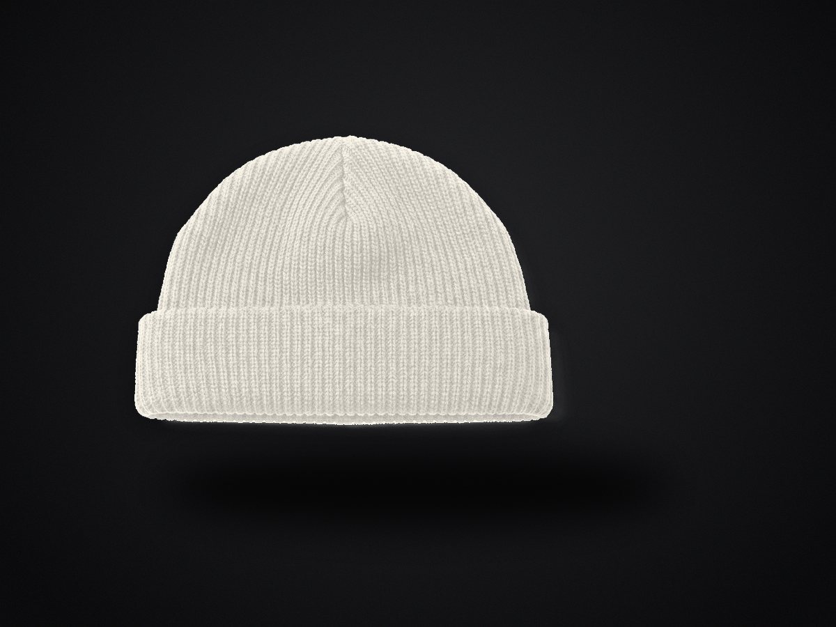 Rib-knit beanie