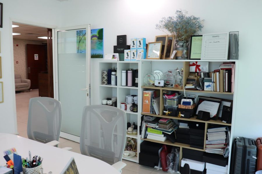 Gifting shelf — awards and branded merchandise