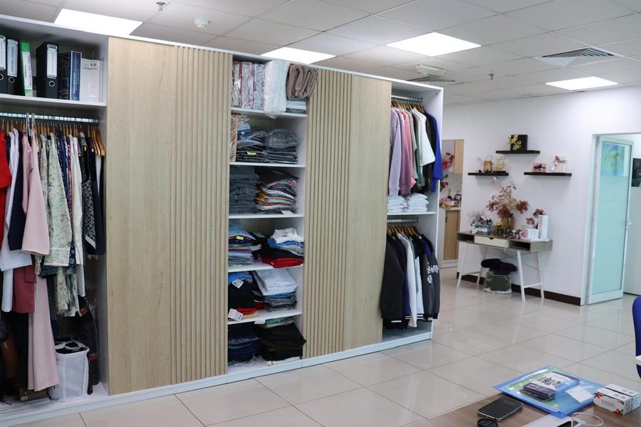 Stock wardrobe — hoodies and dresses