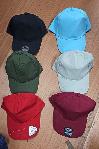 Sports caps — six colourways