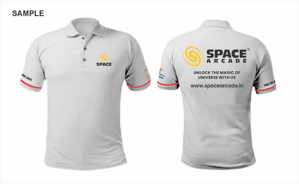 Space Arcade — polo mockup