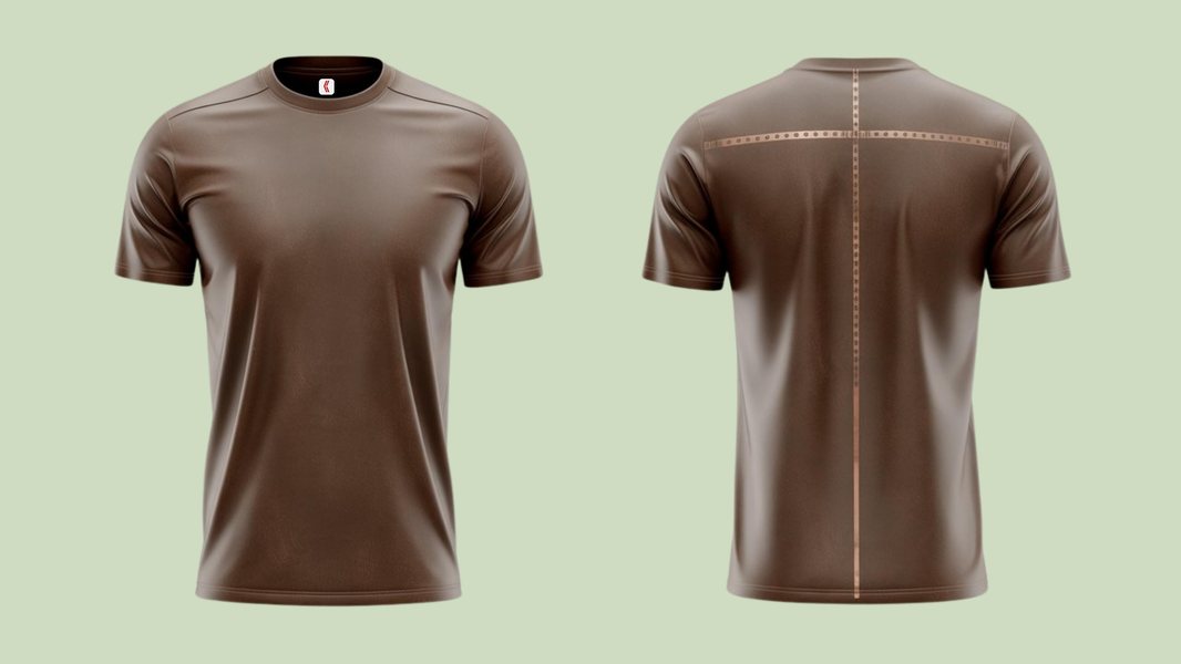 Performance tee — espresso brown