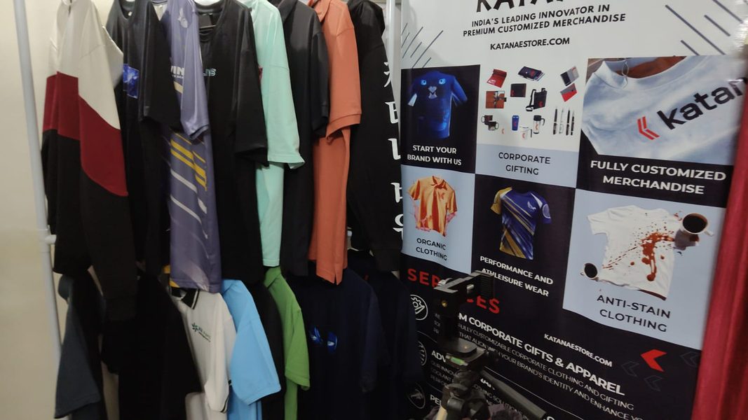 Sublimated jerseys — trade-show display